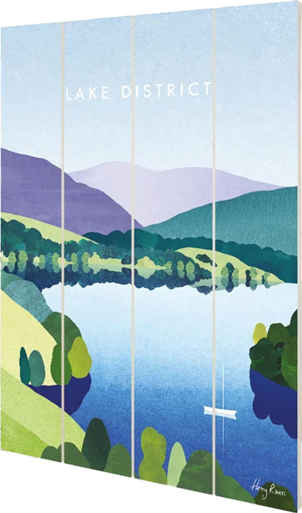 Décoration Murale Salon Lake District Windermere Henry Rivers 59x40