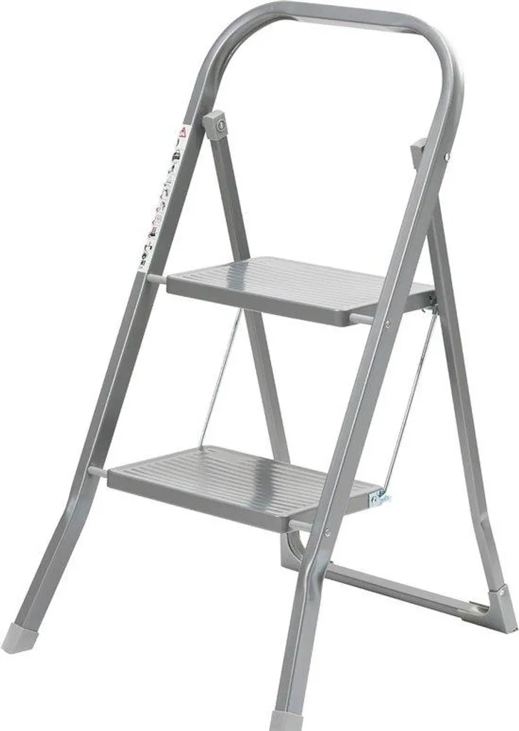 Échelle à montants gris foncé 150 kg avec pieds antidérapants robustes