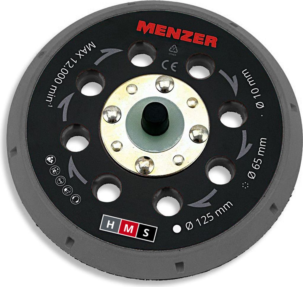 MENZER Multi-Loch-Schleifteller 125 mm Hard für den MENZER ETS 125 5.0 und 2.5