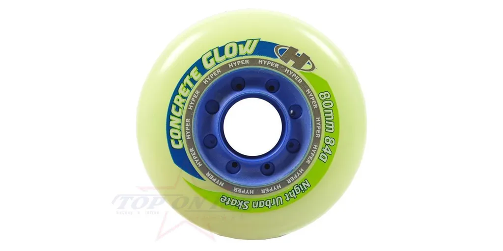 Roues de Roller pour le Béton Urban Concrete +g Glow 76mm 84A Pack 4