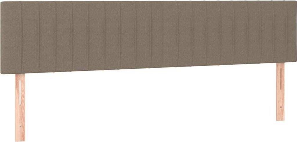 Kopfteile 2 Stk. Taupe 80x5x78/88 cm Stoff