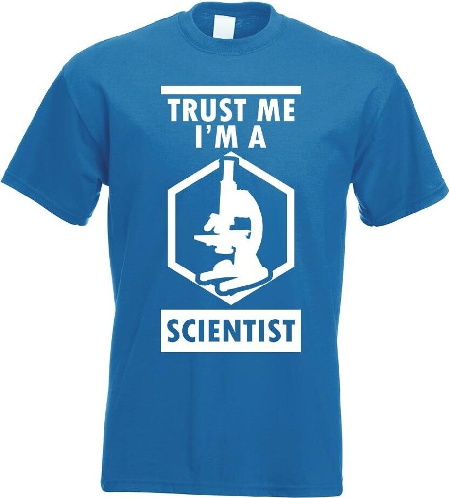 Kiwistar - T-Shirt - royal - Trust me, im a Scientist Motiv Bedruckt Funshirt Design Print - mit Motiv Bedruckt - Funshirt Design - Sport - Freizei...