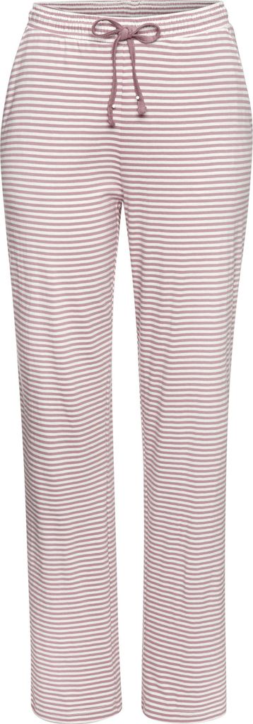 Vivance Dreams Pyjama 2 -teilig mauve-gestreift Größe 44/46