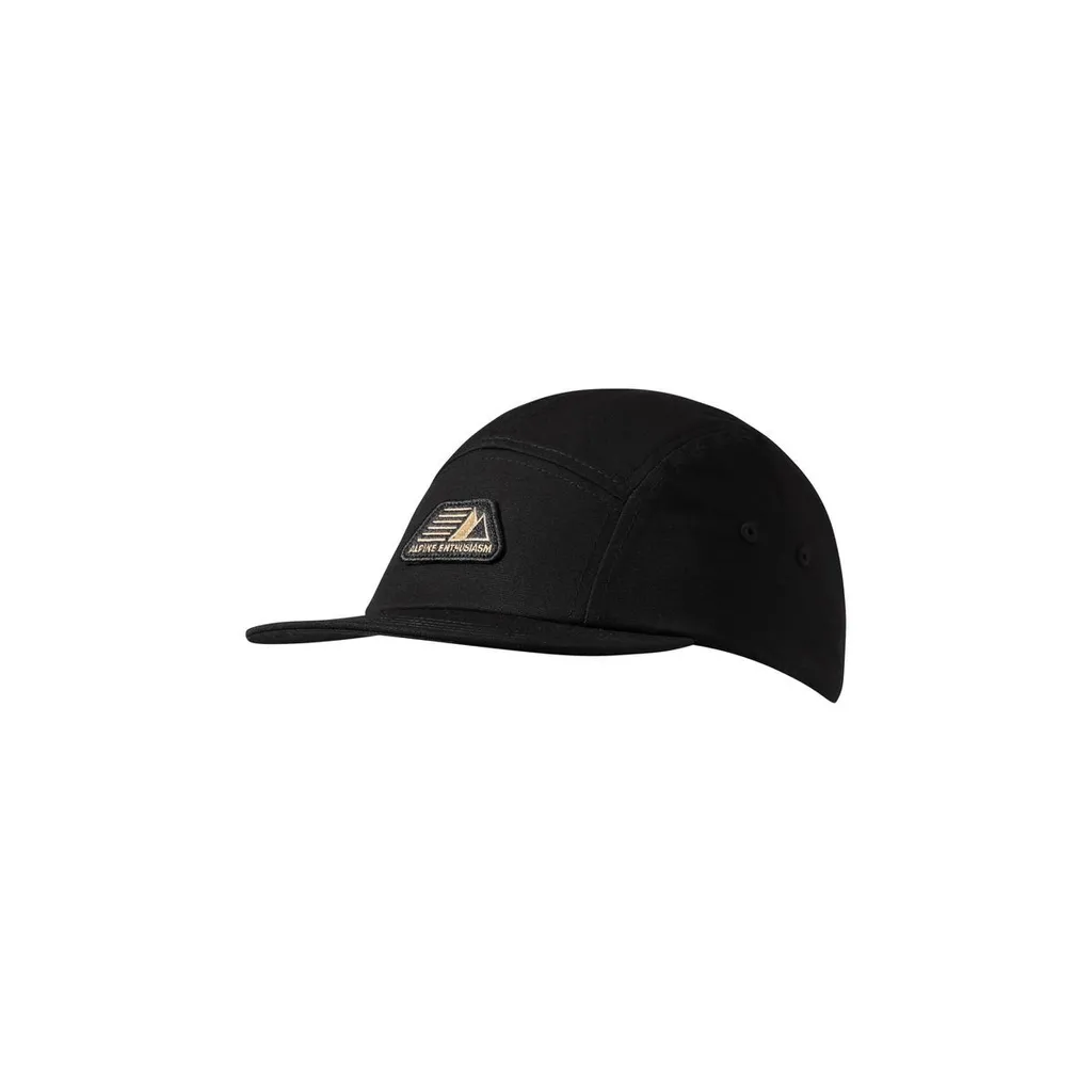 Casquette 5 panneaux Mammut en coton respirant noir, taille S-M confort