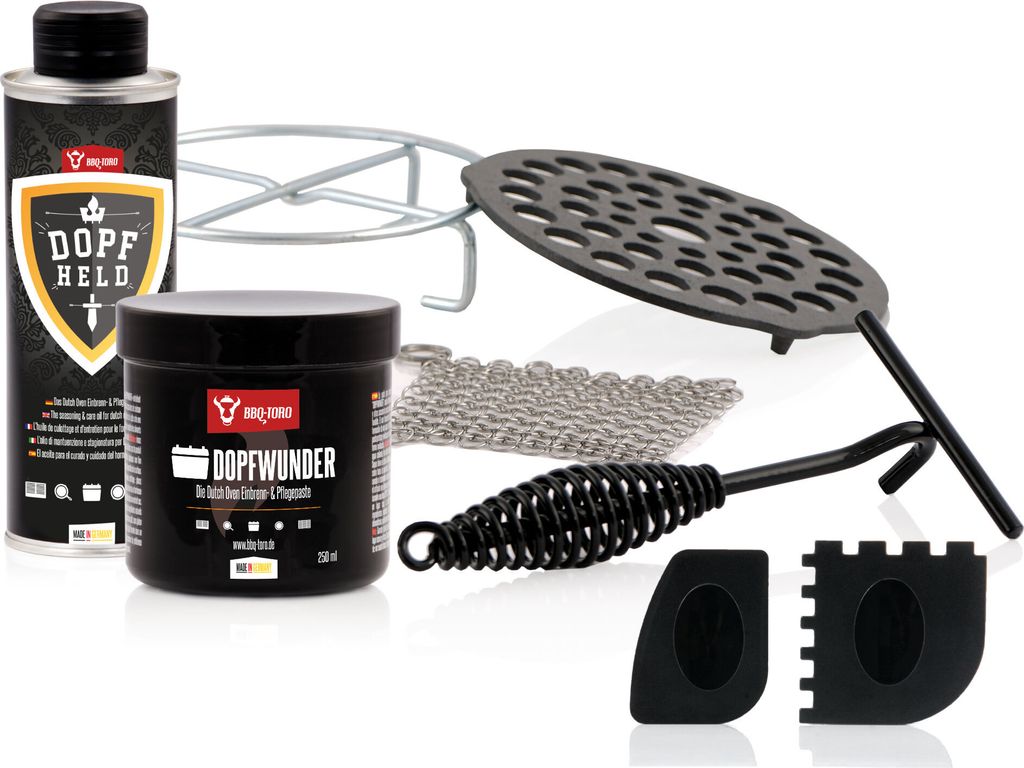 BBQ-Toro 8-teiliges Zubehör Set für Dutch Oven