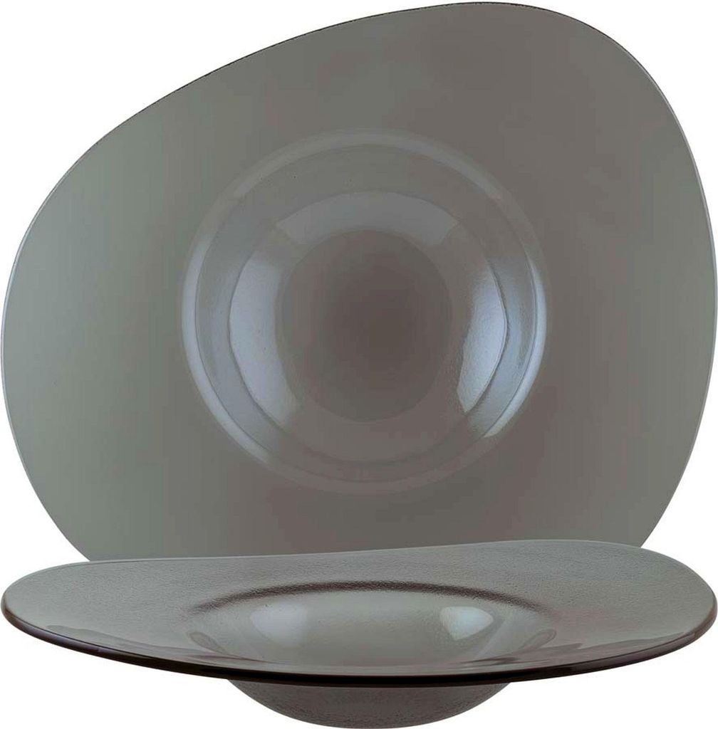 Vago Glass Teller tief 32cm - 6 Stück