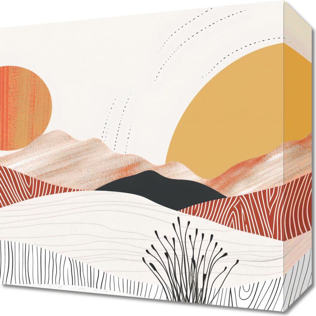 Bild 30x30cm Tänzelnde Sonne