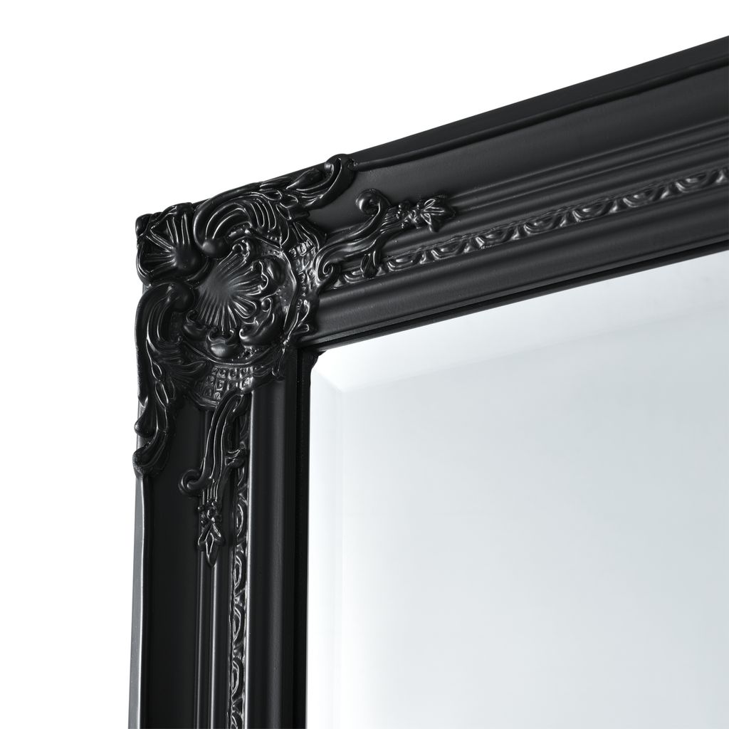 Wandspiegel Barock 132 x 42 cm Schwarz Ganzkörperspiegel im Produktbild 5