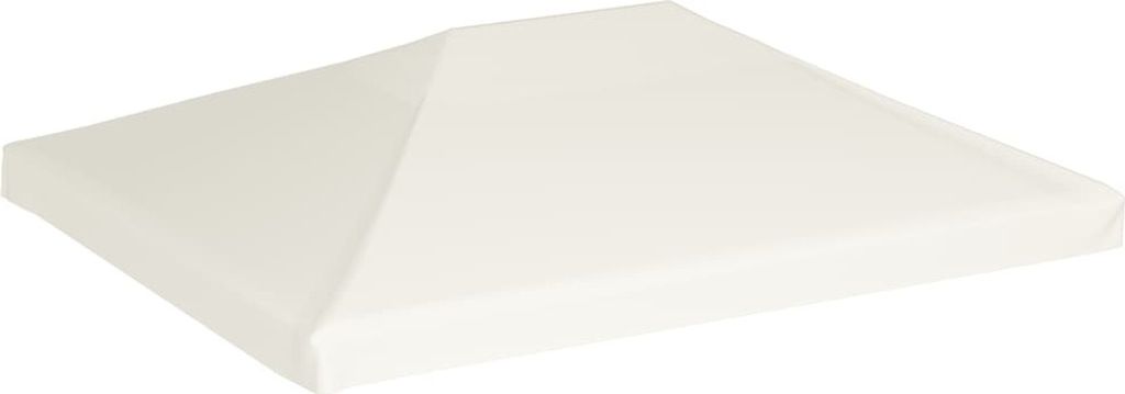 vidaXL Toit de pavillon 310 g/m² 4x3 m blanc crème Image du produit 