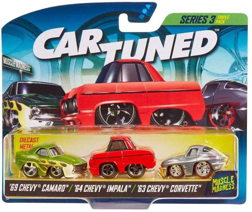 MGA Entertainment Auto Spielzeug CarTuned Muscle Madness Serie 3 - 3 Stück
