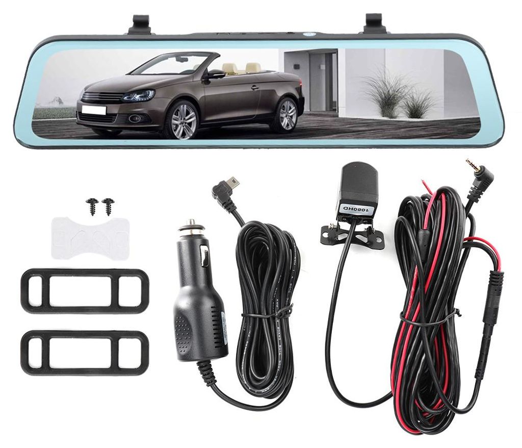 11,66-Zoll-Auto-DVR-Videorekorder mit zwei Objektiven und HD-Auflösung – universelle Dashcam