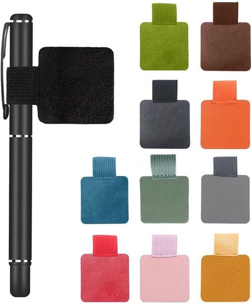 Držák na tužky zPolyuretankůže s elastickým páskem, balení Obrázek produktu 