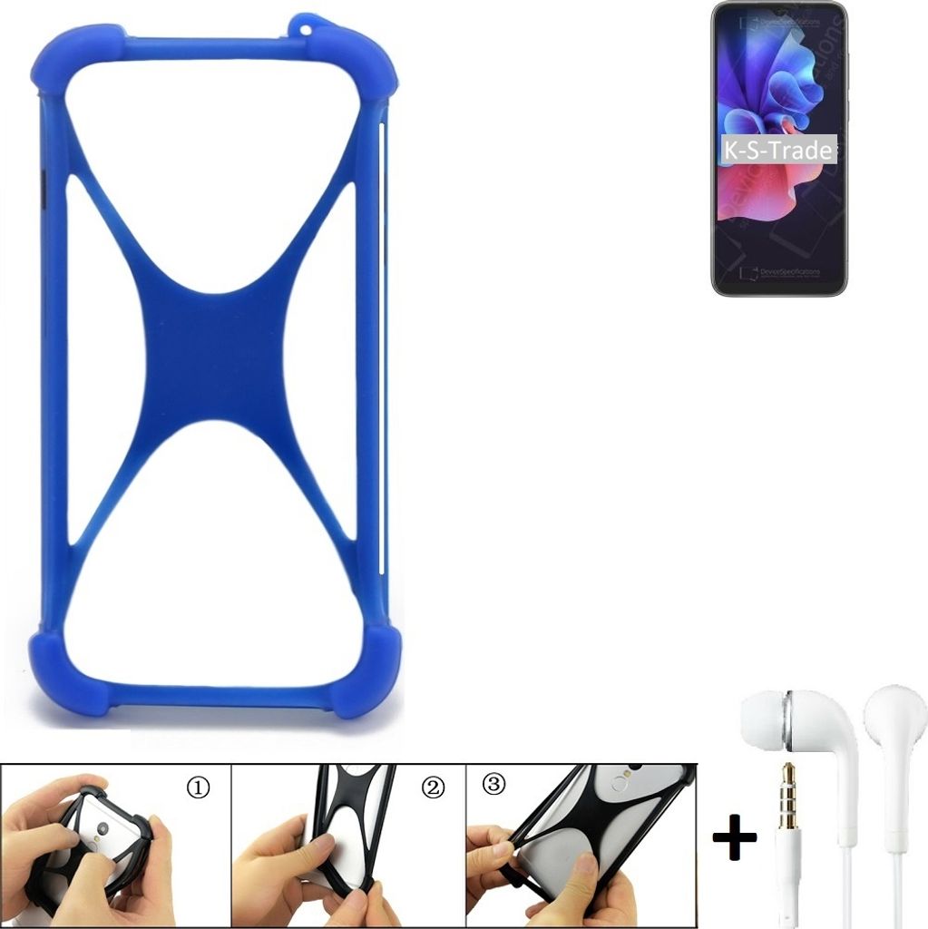 Bumper kompatibel mit Blackview A55 Pro Schutzhülle Handyhülle Silikon Schutz Hülle Cover Case Silikoncase Silikonbumper TPU Softcase Smartphone,