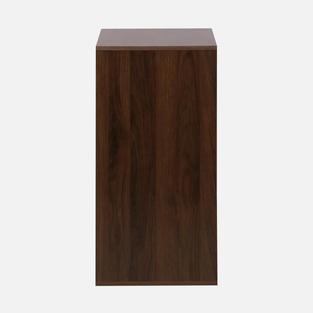Modulo di stoccaggio decorativo in legno 3 cassetti, Noce - 2
