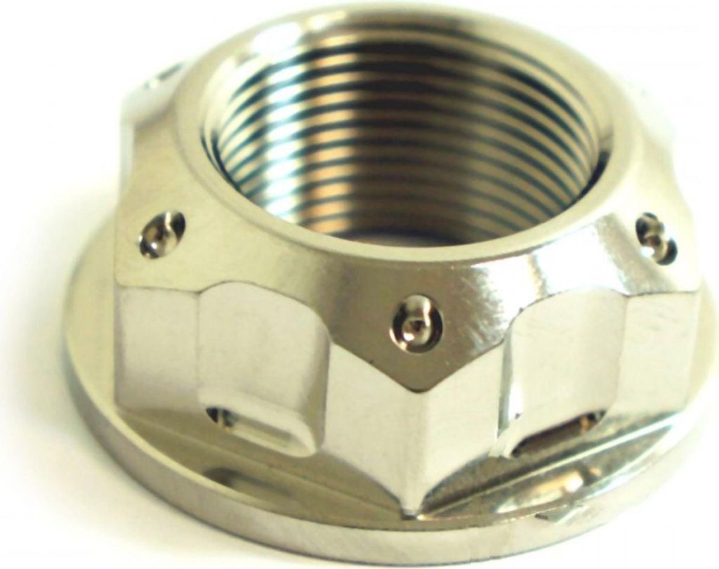 Mutter für Achse JMP Bolt M25x1,50mm Edelstahl V4A, Suzuki GSX FA F / R 600 / 750 / 1000 / 1200 / 1250 / 1300 / 1400 ccm Bj. 1997 - 2020