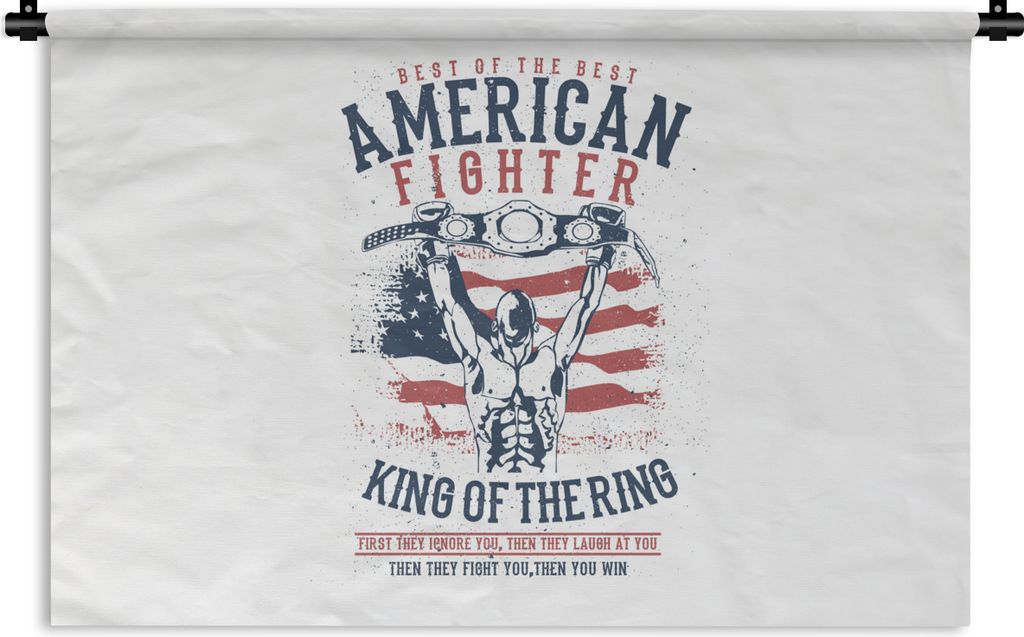 MuchoWow Wandteppich Wandbehang Mancave - Boxen - Amerika - Altmodisch 90x60 cm Tapisserie Dekoration Wandtuch - Wandskulpturen - Bildteppich