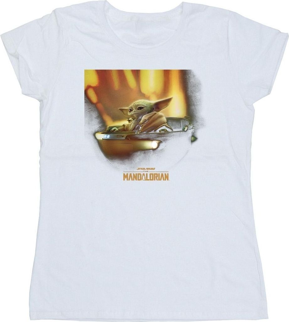 Star Wars - "The Mandalorian" T-Shirt für Damen BI43391 (XXL) (Weiß)