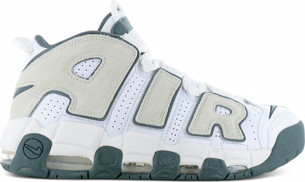 Nike Air More Uptempo 96 - Herren Sneakers Basketball Schuhe Leder Weiß FN6249-100 , EU 42 US 8.5