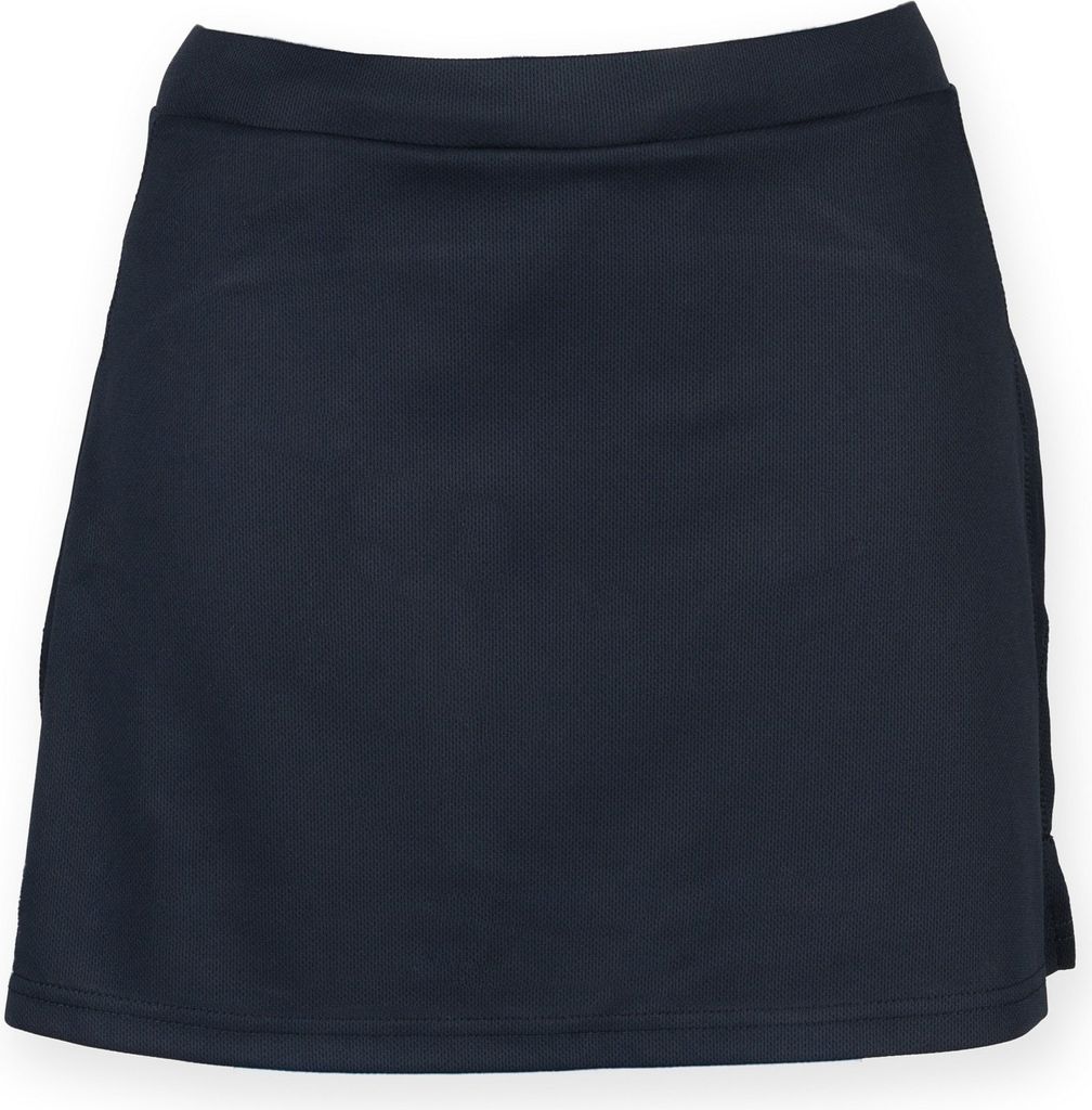 Finden & Hales Damen Sport Skort / Hosenrock mit feuchtigkeitstransportierendem Finish RW4162 (Medium) (Marineblau)