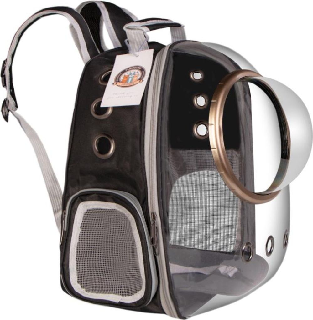 Furrever Friends CatVision UFO Schwarz - Transport-Rucksack für Katze und Hund Furrever Friends