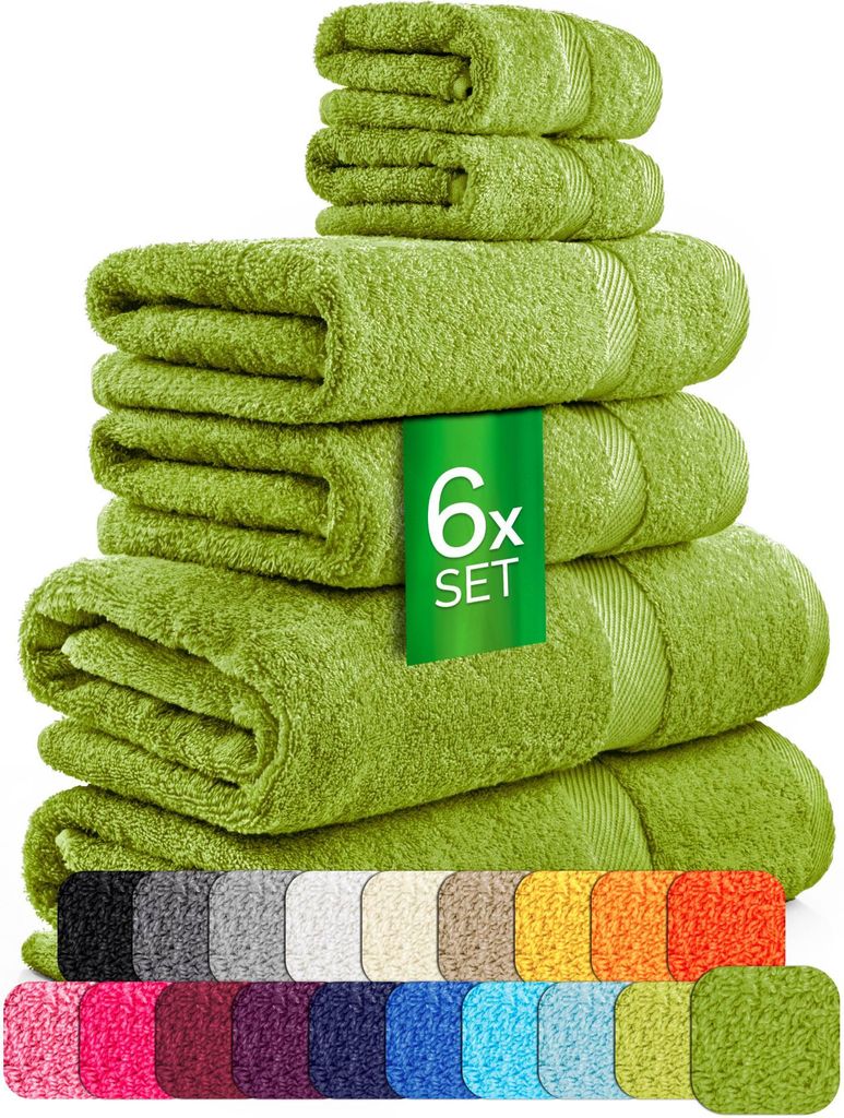 etérea Handtuch Baumwolle 6 teilige Set II
