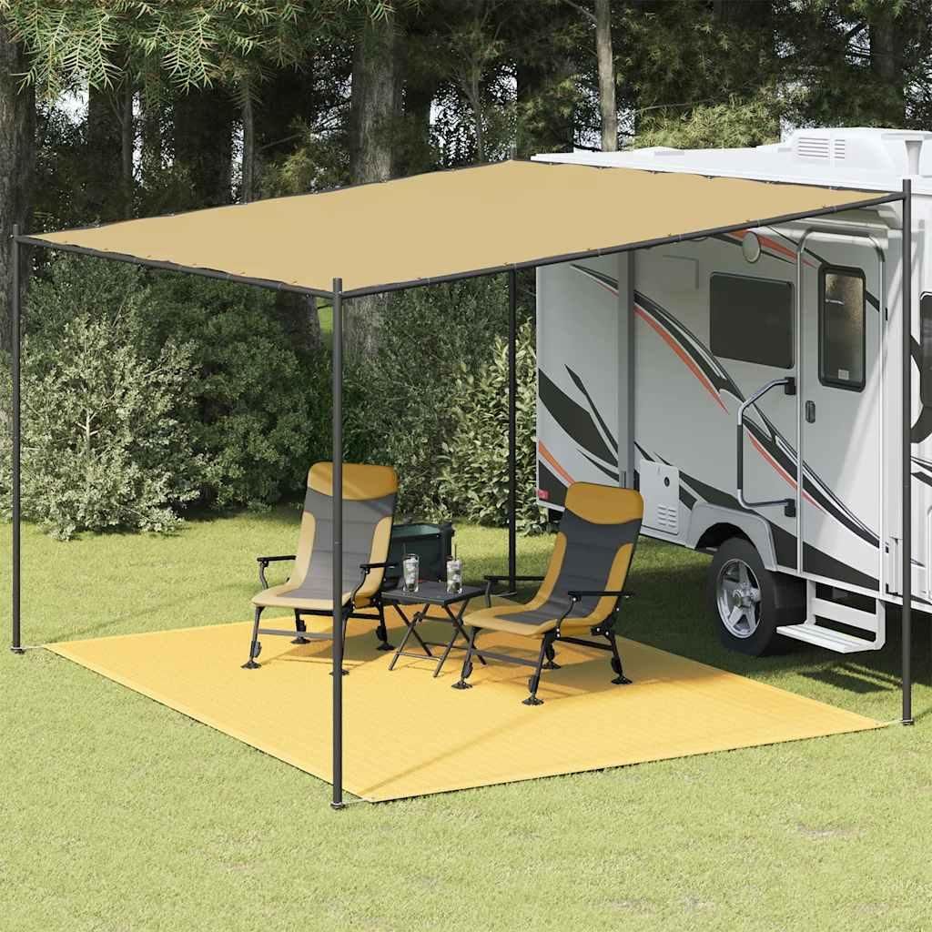 vidaXL Tapis de tente 300x400 cm Beige Image du produit 