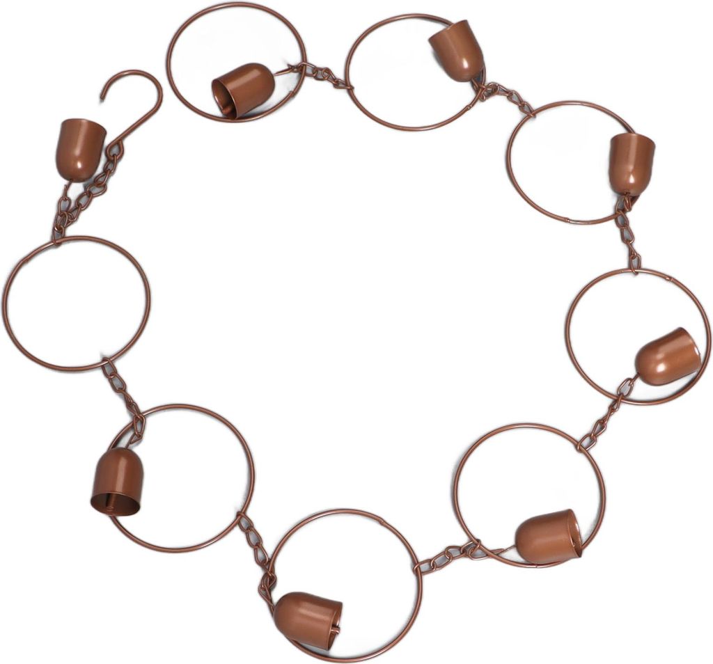 Hanging Rain Chime Metal Beautiful Sound Decorative Bell Shaped Rain Chain for Gutter Drainage