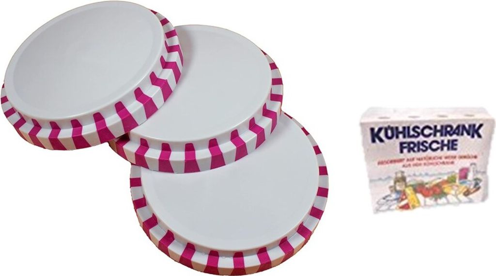 Mehrweg-Frischedeckel: weniger Plastik! | Conny Clever mit einem Click auf zu und 100% Dicht + Gratis Kühlschrankfrische