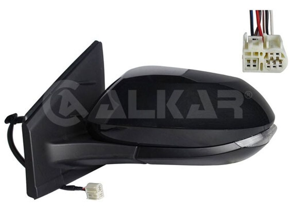 ALKAR 6139078 Außenspiegel Seitenspiegel Links für TOYOTA YARIS (P21, PA1, PH1) Beheizt Konvex Grundiert Elektrisch