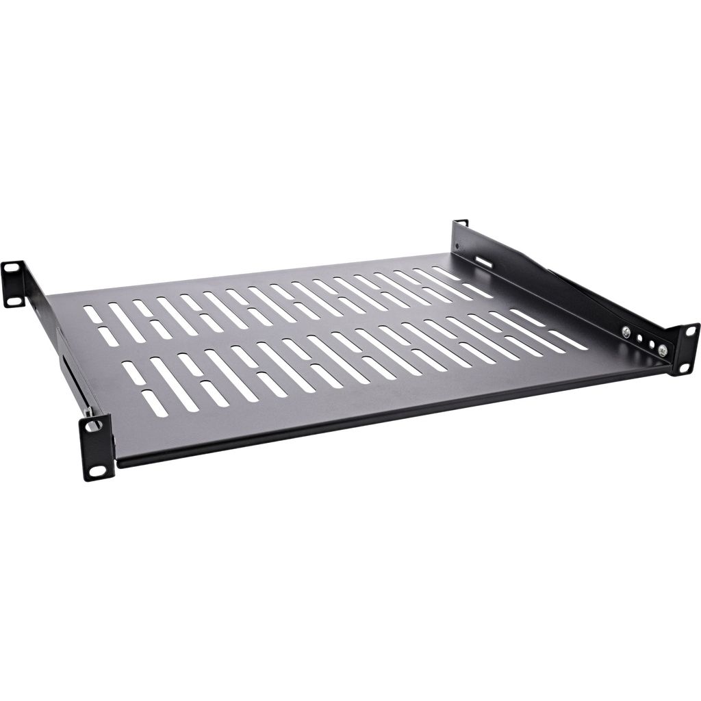InLine 19" Fachboden 350mm 50kg 1HE RAL 9005 schwarz (19114C)