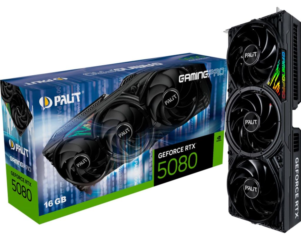 PALIŤ GeForce RTX 5080 GamingPro 16G Obrázok produktu 