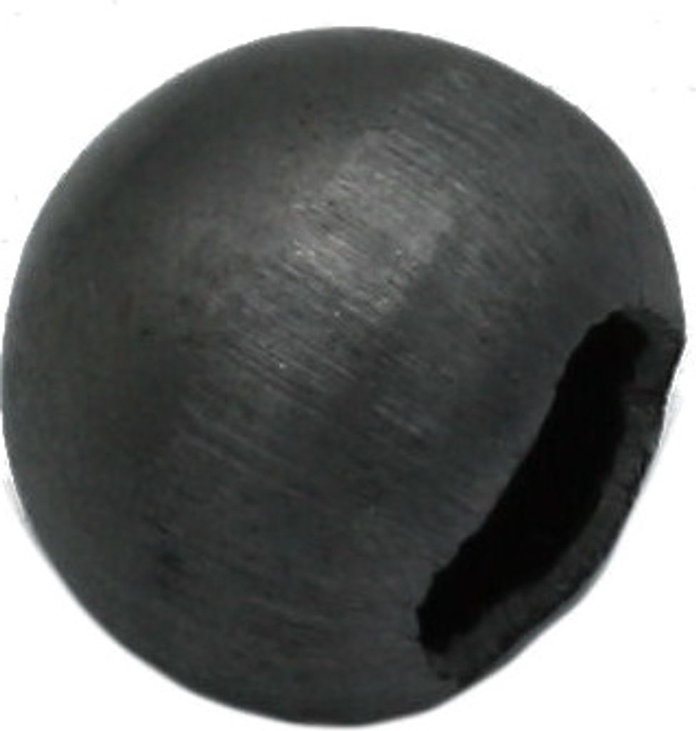 Eisen Hohlkugel Ø15mm, mit Loch, Bohrung 8x8mm