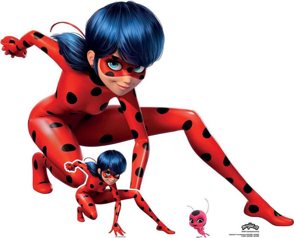 Ladybug Pappfigur Hockende Position - Miraculous Ladybug Produktbild 