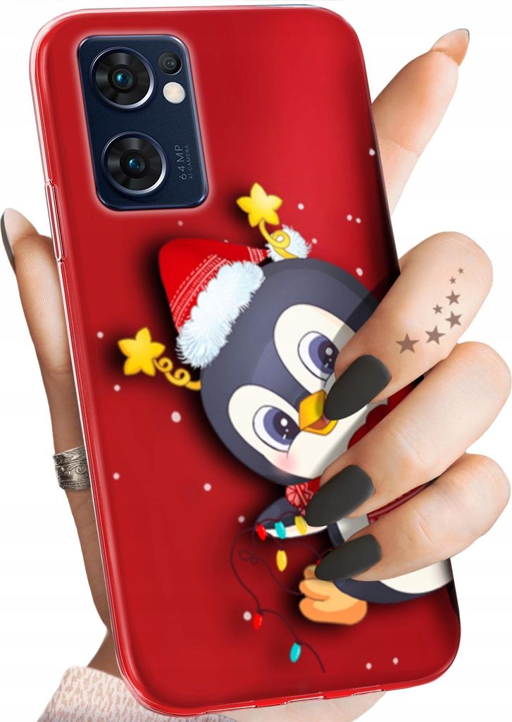 BEDRUCKTE HÜLLEN für OPPO RENO 7 5G HANDYHÜLLEN HANDY SCHUTZ HÜLLE CASE SILIKON MUSTER WEIHNACHTEN SANTA CLAUS CHRISTMAS