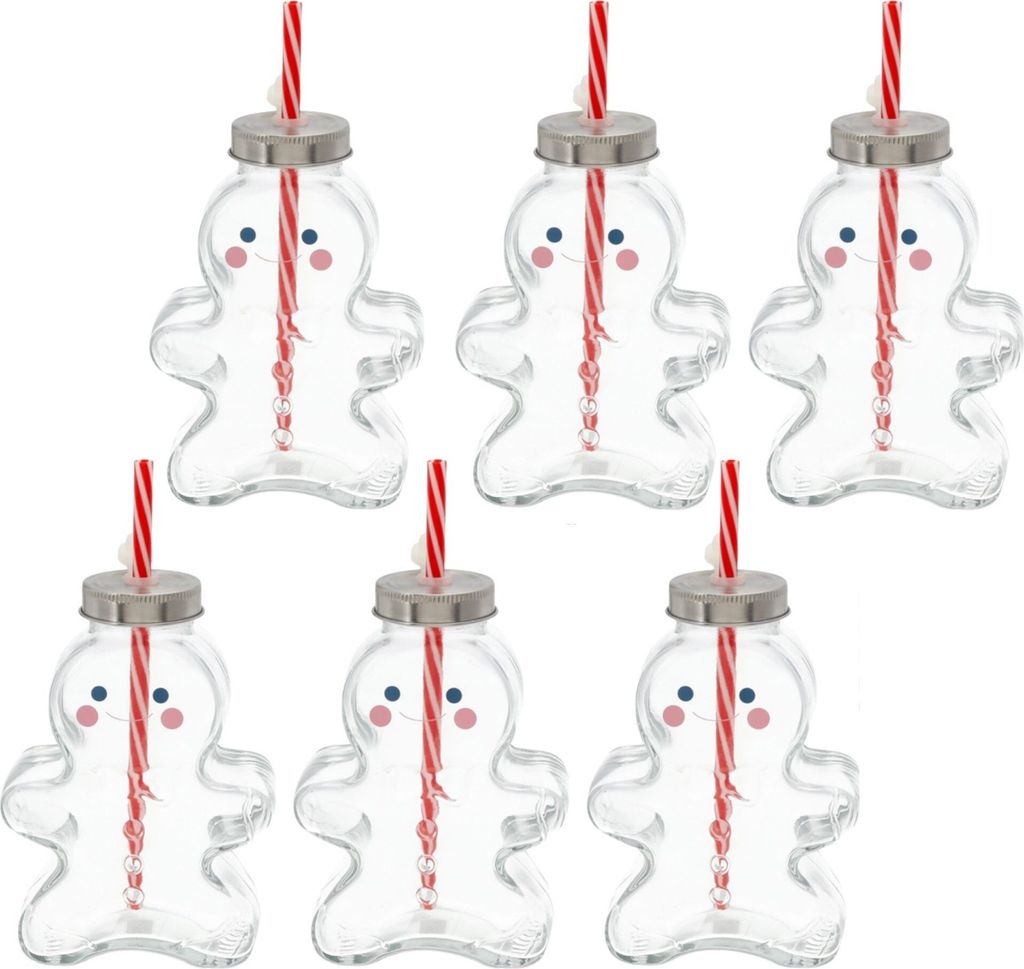 Novaliv 6x Tassen Glühwein 440 ml Lebkuchenmann