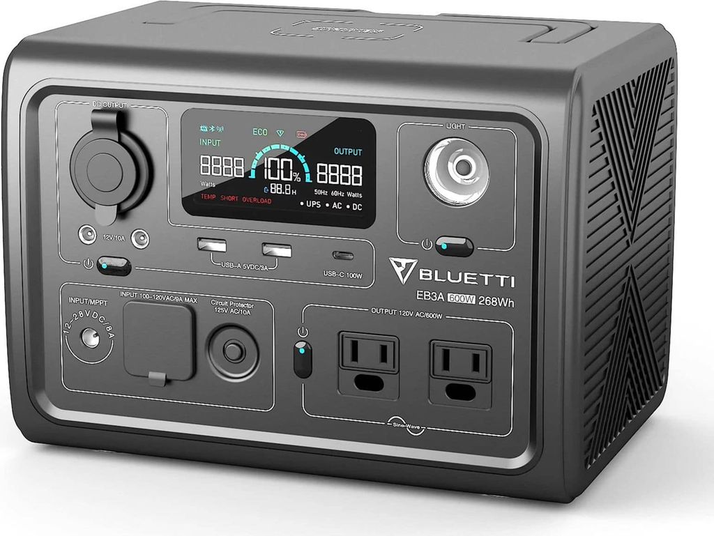Bluetti Powerstation EB3A 600W / 268Wh Surge 1200W Obrázok produktu 10