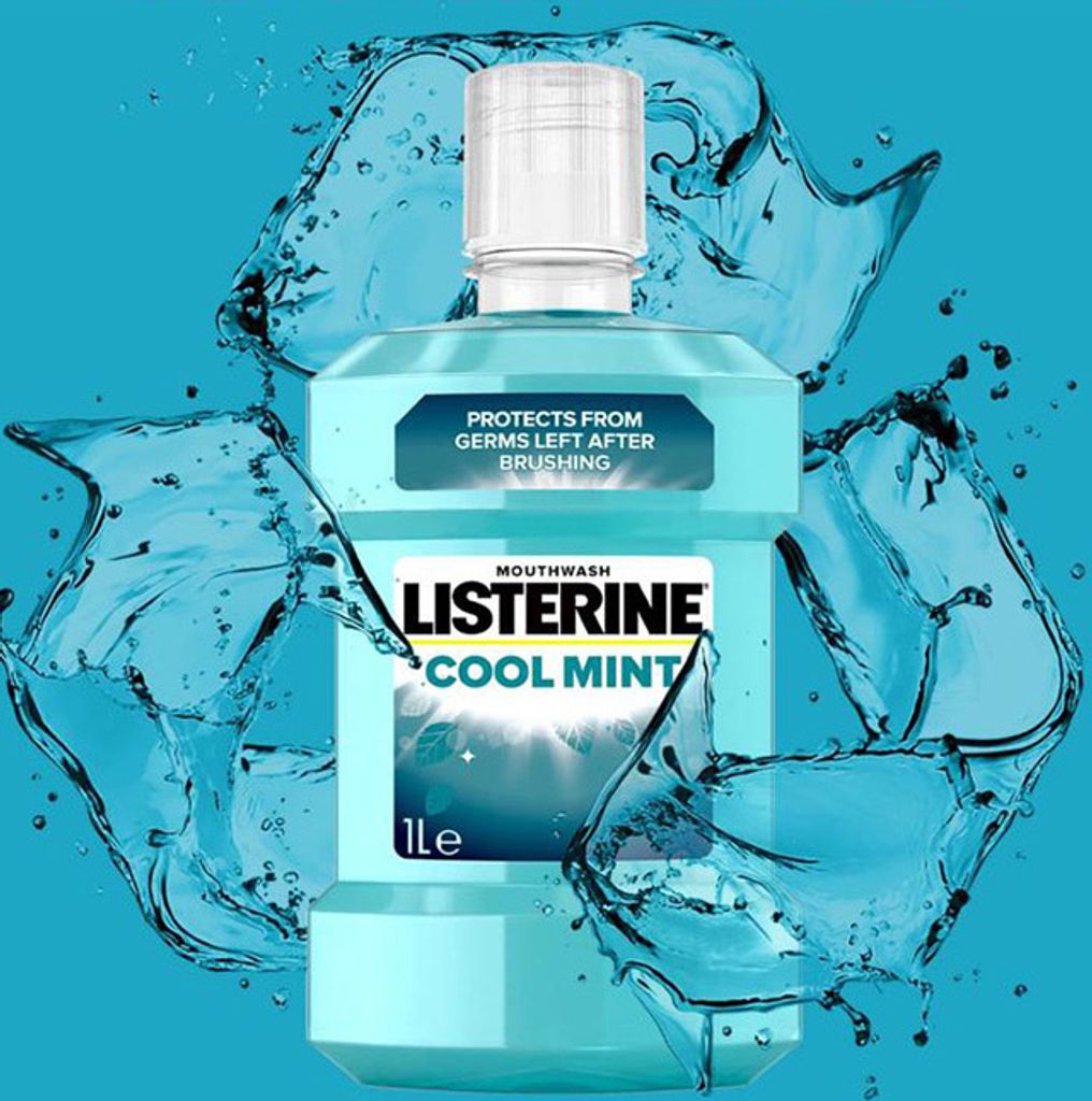 Listerine Cool Mint Mundwasser (1000ml) Produktbild 8