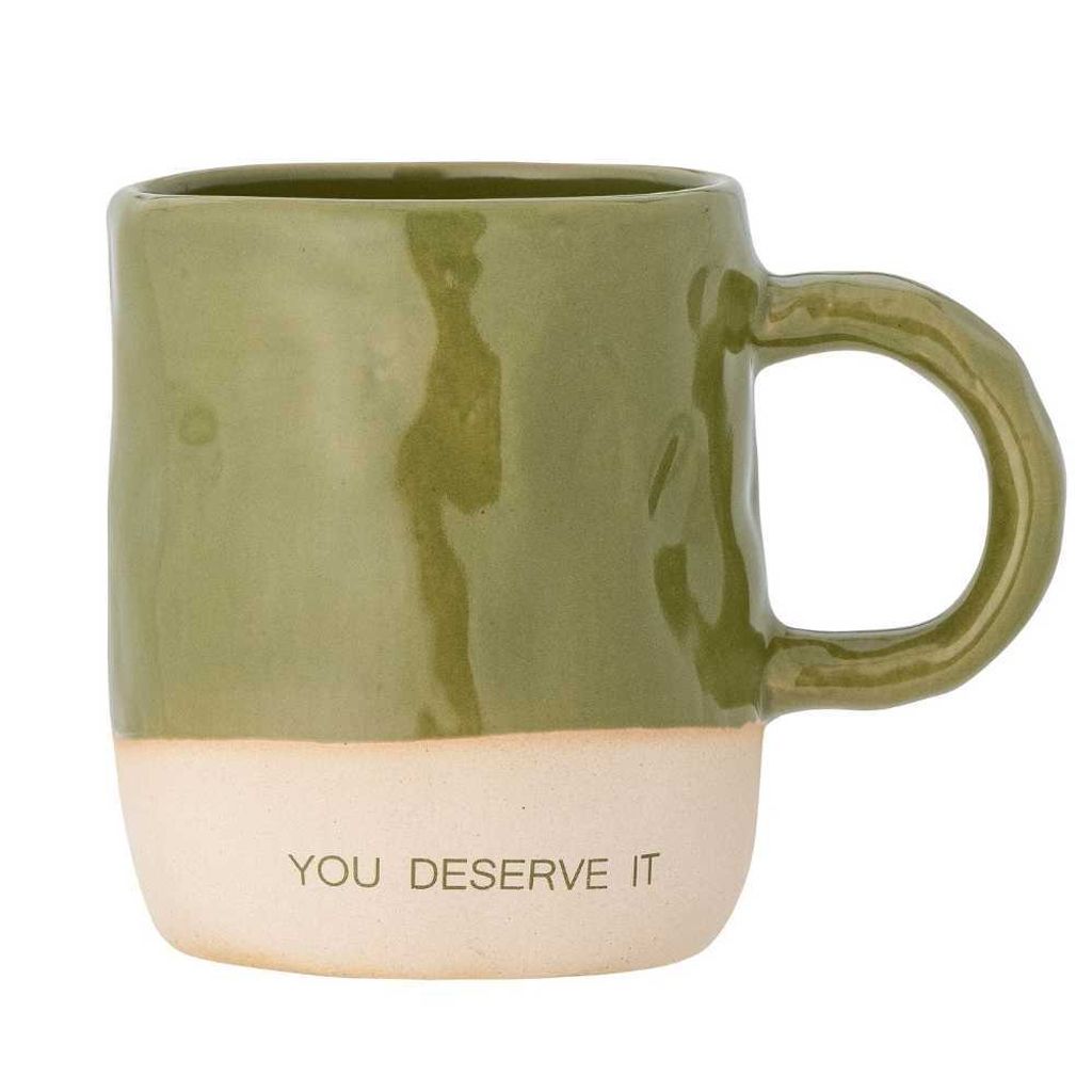 Bloomingville Becher NEO Grün YOU DESERVE IT Tasse Produktbild 