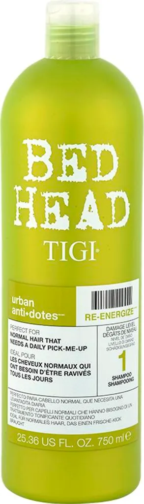 Tigi Bed Head Re-Energize Shampoo 750ml: Capelli Sani per Tutta la Famiglia