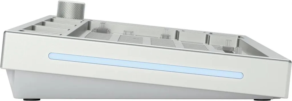 Clavier Gamer Custom GMMK Pro 75% Layout ISO Blanc pour Setup Minimaliste