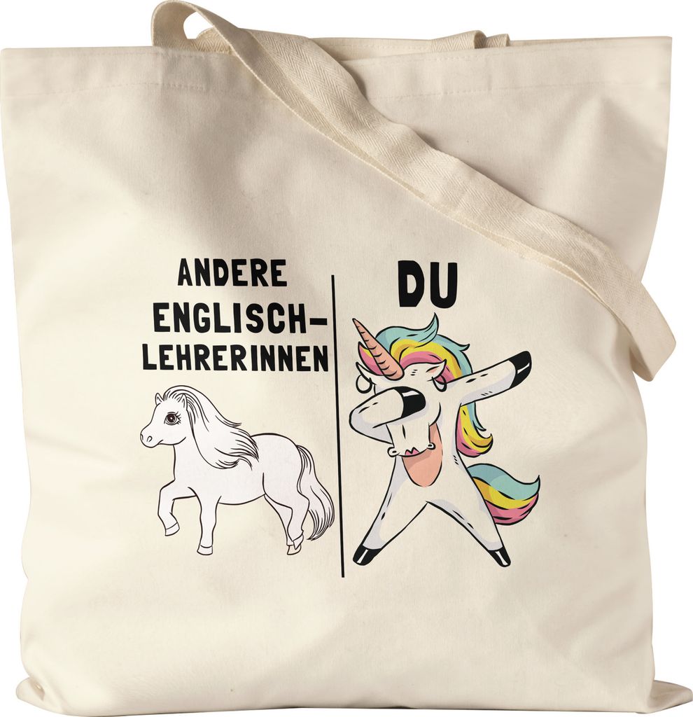Andere Englischlehrerinnen Du Jutebeutel Stoffbeutel Canvas Pferd Einhorn Humor Lustig Unicorn Geschenk Apotheke