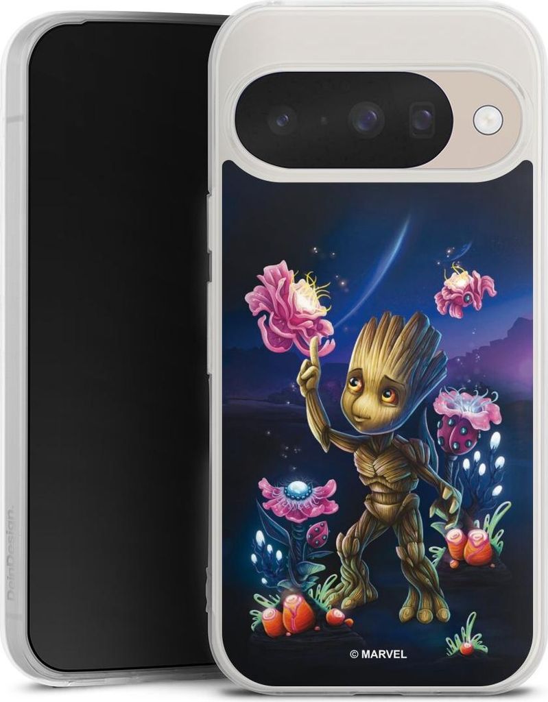 DeinDesign Handyhülle für Google Pixel 10 Pro Silikon Hülle Case Smartphone Schutzhülle Marvel Guardians Of The Galaxy Baby Groot