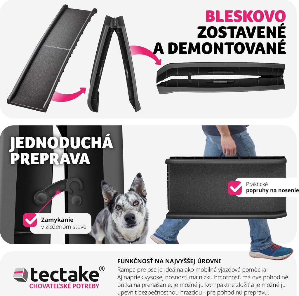 Rampa pre psov Paw Step Auto, skladacia a protišmyková, do Obrázok produktu 6