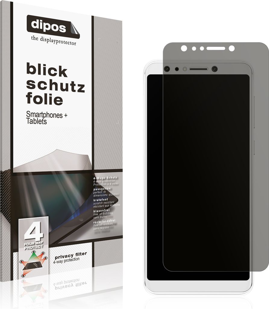 Schutzfolie für Asus Zenfone 5 Selfie Pro mit Sichtschutz Blickschutz Folie
