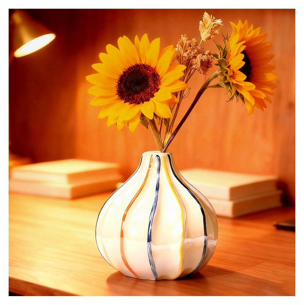 Kleine Keramikvase im modernen Design für nordische Dekoration im Wohnzimmer, Mini-Vase, ästhetische Regenbogenvase im Boho-Stil für Zuhause, B...
