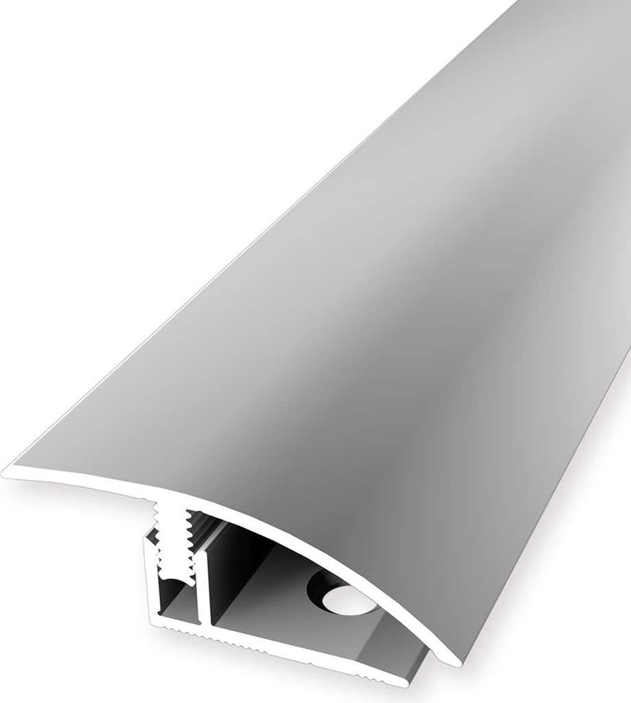 PROVISTON | Übergangsprofil | Laminatausgleich | Breite: 39 mm | Höhenausgleich: 7 - 12 mm | Länge: 900 mm | Aluminiumprofil | Silber | 1 Stück