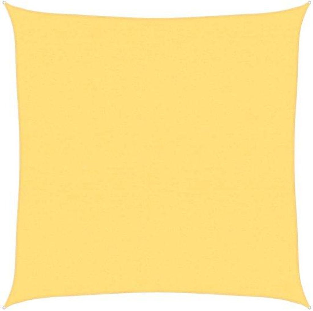 Schattenrollo - 4 x 4 m - Beige - HDPE - 160 g/m² - UV-Schutz 90% - Wind- und wasserfest - inkl. Befestigungstüten - Großes Quadrat