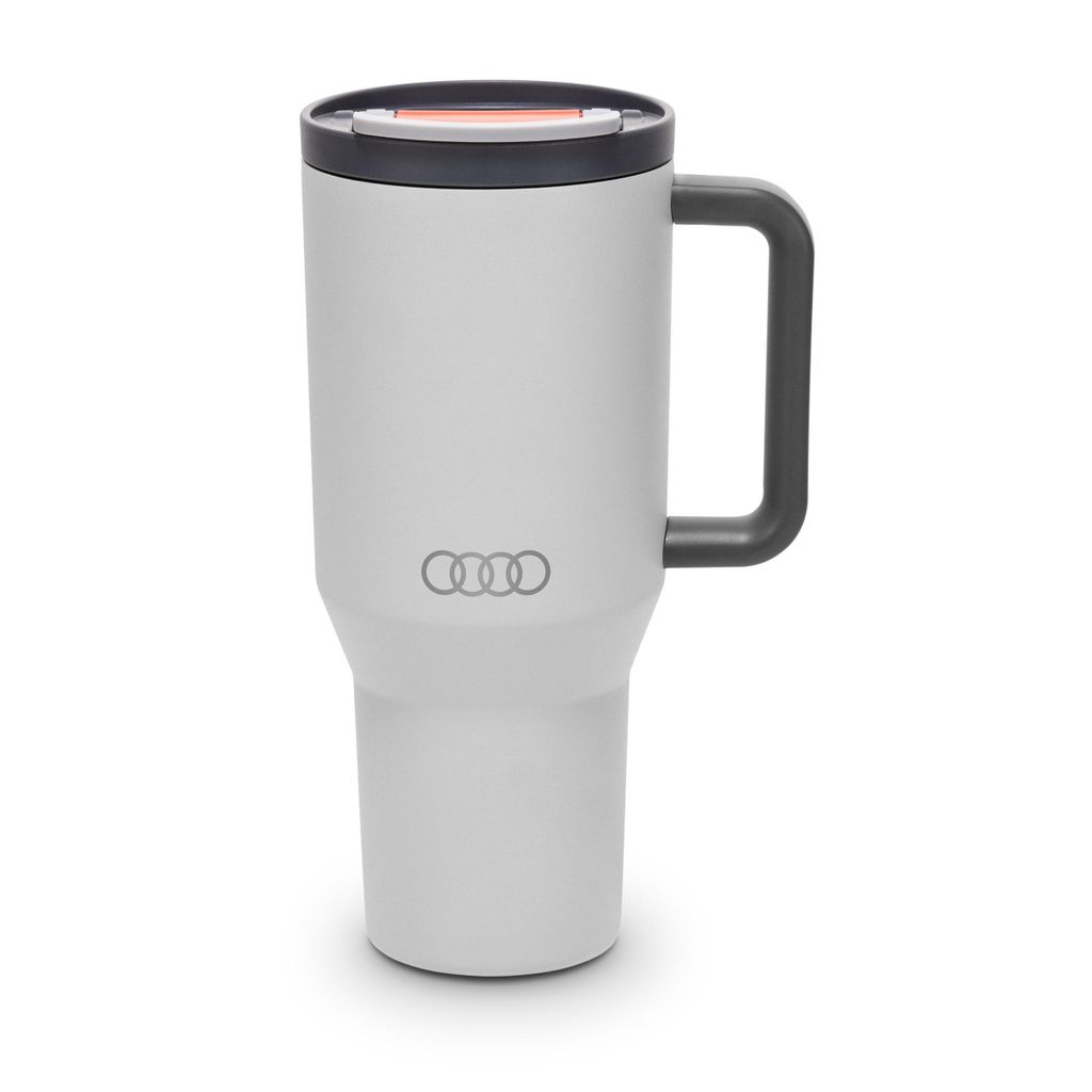 Original Audi Thermobecher Strohhalm, hellgrau Produktbild 