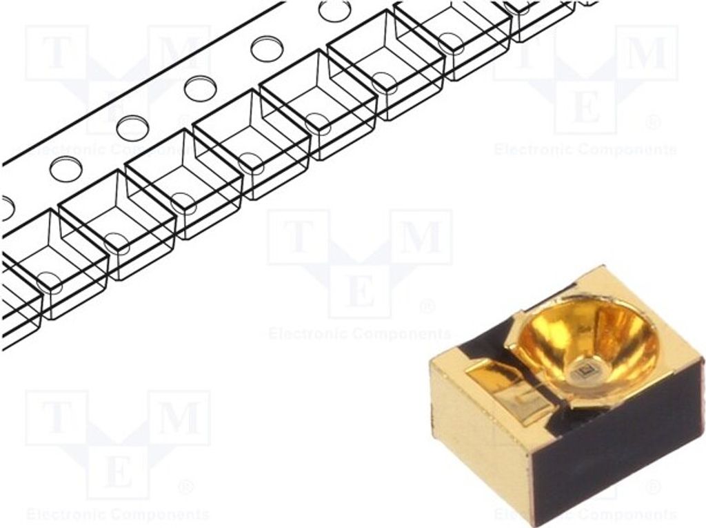 1x IR Sender 950nm 1,6÷2,4V SFH 4641 Infrarot-LEDs SMD 55mW 70mA 10° transparent