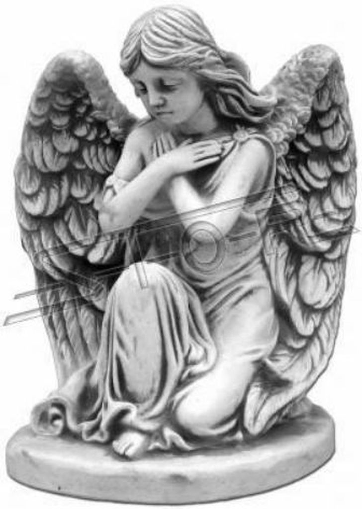 Grabschmuck Grab Stein Dekoration Engel Figur Skulptur Gott Heilig 36cm S101203